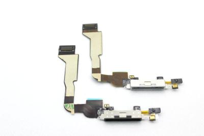 China USB Dock Connector Mobile Phone Charging Port Flex Cable Ribbon Iphone 4S White for sale