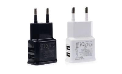 China 5 Volt 1A 2 trägt USB-Wand-Ladegerät-Adapter für Samsungs-iPhone HTC Fahrwerk zu verkaufen