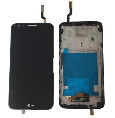 Китай Чернота для частей экрана Lg Optimus G2 d802 d805 Lcd, агрегат экрана касания Lcd рамки продается