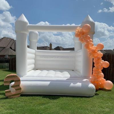 China Rental Party rental wedding inflatable bouncer bounce house white bouncy castle jumping castle for kids for sale