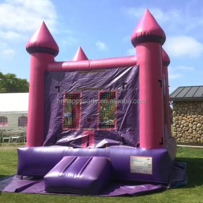 China China Rental Pink Purple Commercial Inflatable Bouncer Bouncy House Bouncy Castle For Girl for sale