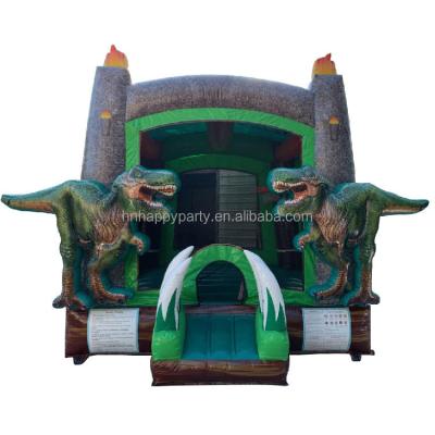 China PVC Monki Rental Commercial Jumper Indoor Inflatable Bouncer Dinosaur Bounce House With Blower for sale