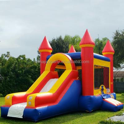 China Blue Yellow 22x13ft Red Color Rental Bouncy House Slide Bouncer PVC Inflatable Castle Combo For Party Events for sale