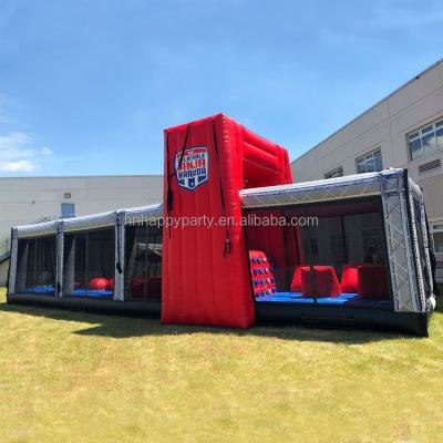 China Events/Birthday Parties/Team Building Corporate Parties/Extreme Interactive Inflatable Challenge Game American Ninja Warrior Obstacle Course Company Events For Kids for sale