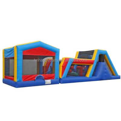 China Events/Birthday Parties/Corporate Team Building Parties/Combined Jumpers Castle Bouncy Obstacle Course 45ft Commercial Bounce House Company Events For Kids Adults for sale