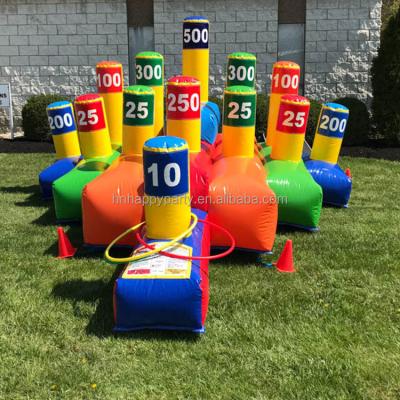 China Events/Birthday Parties/Team Building Parties/Corporate Corporate Events Blow Up Carnival Giant Interactive Games Inflatable Ring Toss For Kids Adults for sale