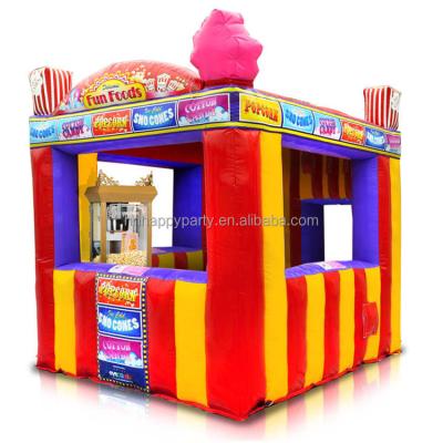 China Portable Rental Foot Tent Inflatable Blow Up Carnival Store Concession Stand Booth With Blower for sale