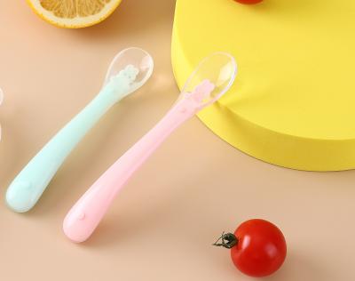 China Heat resistant up to 200°F Soft silicone food spoon with Easy To Clean feature for sale