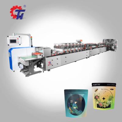 China Full Automatic Food Packaging Three Side Seal Rack Up Zipper Pouch Machine Top Selling In China for sale