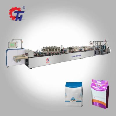 China Fully Automatic Multifunctional Food Packaging Bag Making Machine 4 Side Sealing Bag Making Machine Spouted Pouch Making Machine for sale