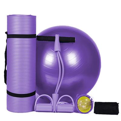 China Muscle Relaxation Fitness Mat Thickened Explosion Proof Yoga Ball Gathering Starter Kit for sale