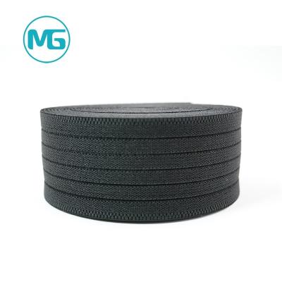 China Breathable 50Mm Flat Seam Width Elastic Band Polyester Stretch Elastic Band For Lifting for sale