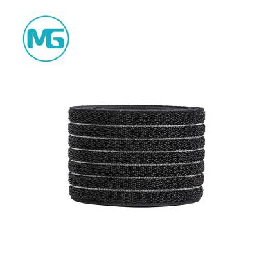 China Custom 70/90Mm Elastic Nylon Elastic Logo Printed Multi-Purpose Wooly Strech Hook And Loop Elastic Waistband for sale