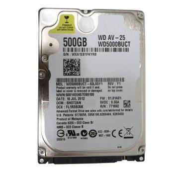 중국 WD5000BUCT 2.5inch 500GB CCTV와 NVR의 휴대용 퍼스널 컴퓨터 7200 분당 회전수 하드드라이브를 위한 하드 디스크 드라이브 판매용