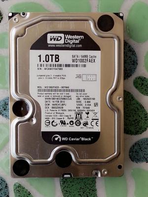 China Unidad de disco duro del negro 1TB del caviar de WD en venta