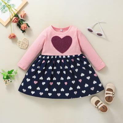 China High quality regular cute pink dress girls children's clothing boutique children clothes manufacturing baby clothes for sale