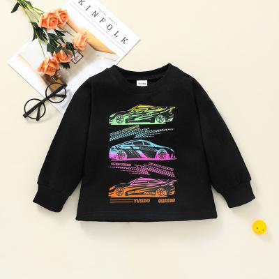 China 95% Cotton Fashion Boy's Clothing Autumn Kids Clothing Cartoon Print Sweater Children Wear Tops for sale