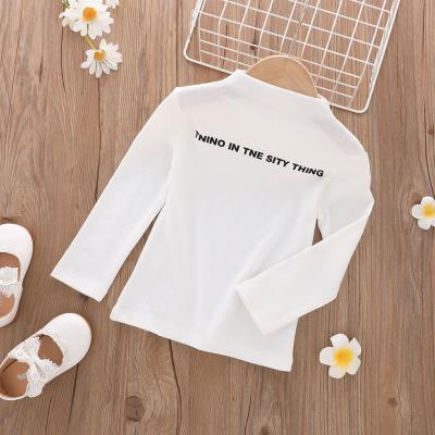 China High Quality Viable Boy's Letter Knitted Solid Color Children's Clothing Unisex Autumn Girl Clothes Shirt for sale