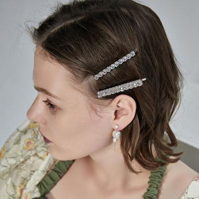 China Hot Selling High Quality Rhinestone Hair Clip Handmade Shinny Crystal Hair Clips Hair Accessories For Women Girls for sale