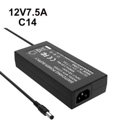 China Appliances Power Supply 12v 7.5a 24v 3.75a 90w DC Adapter 15v 6a Electric Power Change Desktop Adapter for sale