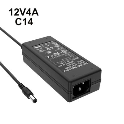 China Appliance Power Adapter 24v 2a Power Supply 48w 12v 4amp Power Supply DC to AC Electrical Desktop Adapter for sale