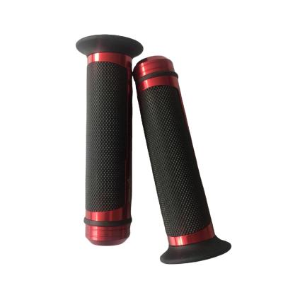 China HS-300 High Quality Aluminum and Rubber Motorcycle Accessories Handle Anodized Aluminum CNC Motorcycle Handle Grip for sale