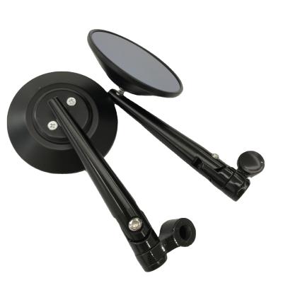 China Aluminum+ABS Modified Black CNC OEM Rectangle Rear View Motorcycle Mirror For MR25 for sale