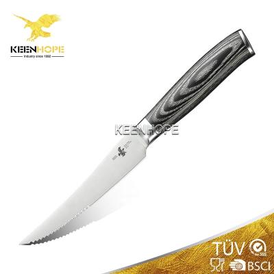 China Durable 4.5 Inch Steak Knife OEM Stunning Knife Set Modern Western Kitchen Knife Germany Din 1.4116 Stainless Steel 57 HRC HEROISM for sale