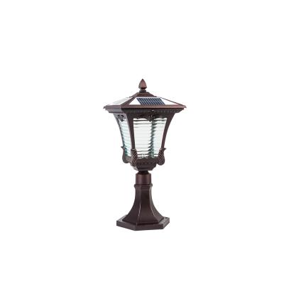 China Ancient Villa/Patio/Garden/Lawn Town Scenic/Community Area Lighting IP65 Led Lawn Lamp Wholesale Price Solar Art Post Garden Bollard Pillar Lights for sale