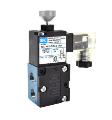 China MAC 45A-AC1-DDFJ-1JB=T65C DC24V 45A-AC1-DDFJ-1JB High Frequency Two Position Four Way Solenoid Valve for sale