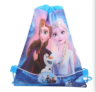 China GiveU Party Nonwoven Frozen Drawstring Bag Custom Cloth Party Supplies for sale