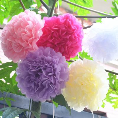 China event & Party Supplies Home Tissue Pom Poms Party Supplies Decoration Wedding Party GiveU Wedding Decoration for sale