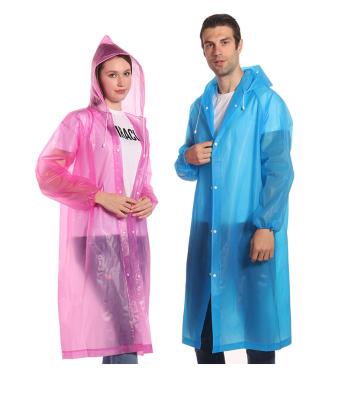 China The windproof manufacturer directly sells high quality reusable raincoat manufacturers Eva rain coat for adult for sale