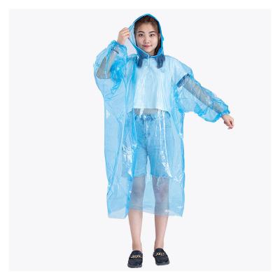 China Wholesale Disposable Fashion Windproof Hood Rope Raincoat Assorted Colors Raining Disposable Poncho Raincoat for sale