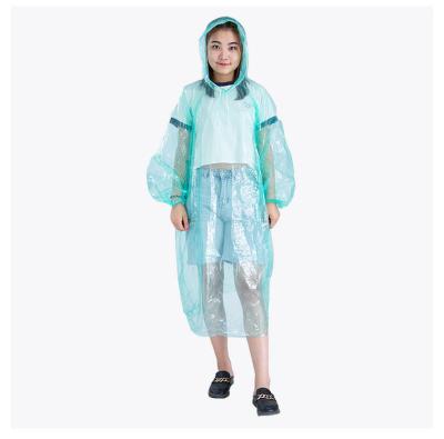 China Multicolor Portable Wholesale Plastic Long Raincoats Windproof Raincoats For Costumes Hooded Ponchos Pe Disposable Rain Coat for sale