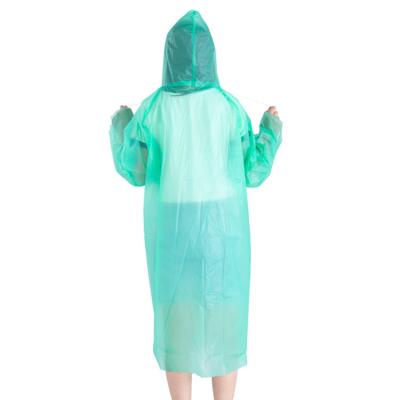 China Free Sample Factory Direct Sale Raincoat Windproof Raincoat With Hood Waterproof Pe For Adult for sale