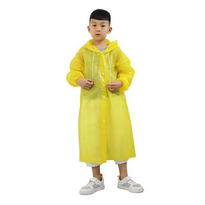 China Outdoor Activities Translucent High Quality Windproof Raincoat Suitable For Children Kids Raincoat for sale