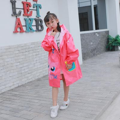 China Eco-Friendly Children's Raincoat PVC Polyester Cute Outdoor Raincoats Windproof Student Raincoats Factory Direct Sale for sale