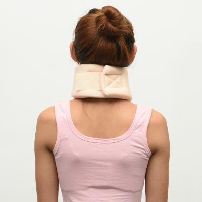 China Best Selling Custom Supporter Adjustable Sponge Material Neck Cervical Collar S/M/L for sale