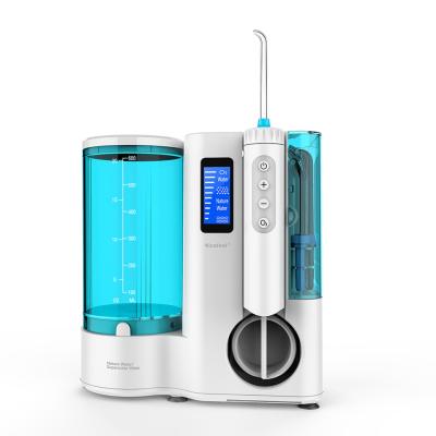 Cina Irrigatore orale ad ozono bianco Dental Water Flosser 240V Con Luce LED ad alta pressione in vendita