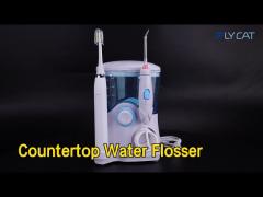 2 In 1 Countertop Water Flosser Toothbrush 600ml Rechargeable For Family