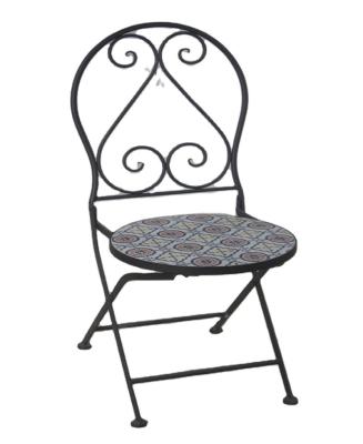 China The outdoor furniture manufacturers the direct sale of high quality metal mosaic dining chairs for sale