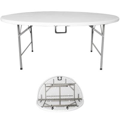 China Modern Portable Lightweight Garden Table Easy Grip Plastic Metal Folding Table for sale