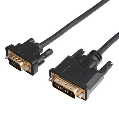 China Gold Plated Camera 24+5 DVI Male To Male VGA Cable Converter Adapter Cable Video Cable Device for sale