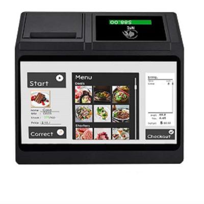 China Handheld Computer Android 9.0 POS Terminal With 80mm Auto Cutter Thermal Printer And NFC Client Display for sale