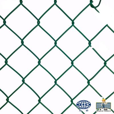 China Fence Powder Coated Diamond Chain Link Fence for sale