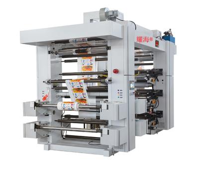 China Hot Selling Printing Shops Good Quality 6 Color In Drum Stock Flexo Printing Machine for sale