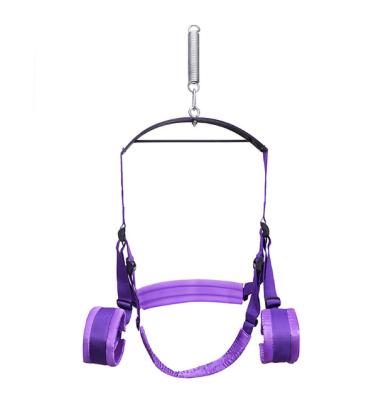 China BDSM Swing Bondage Leather Sexy Sponge/Door Couples Hanging Sex Toys Adult Sex Love Position Swing Metal Bar Included for sale