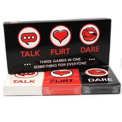 China Challenge Card Sex Game Sex Cards Talk Or Flirt Or Dare Cards Three Games In One Erotic Poker Card For Couples Adult Sex Games Sexy Game Accessories for sale