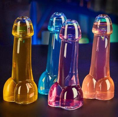 China Sex Party Decorations Dick Shaped Sex Party Accessories Penis Shape Bottle Crystal Glasses Bachelor Party Sexy Drinks Glass Cup Adult Sex Toys for sale